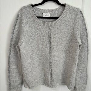 Feel The Piece Heather Gray Crew Neck Sweater